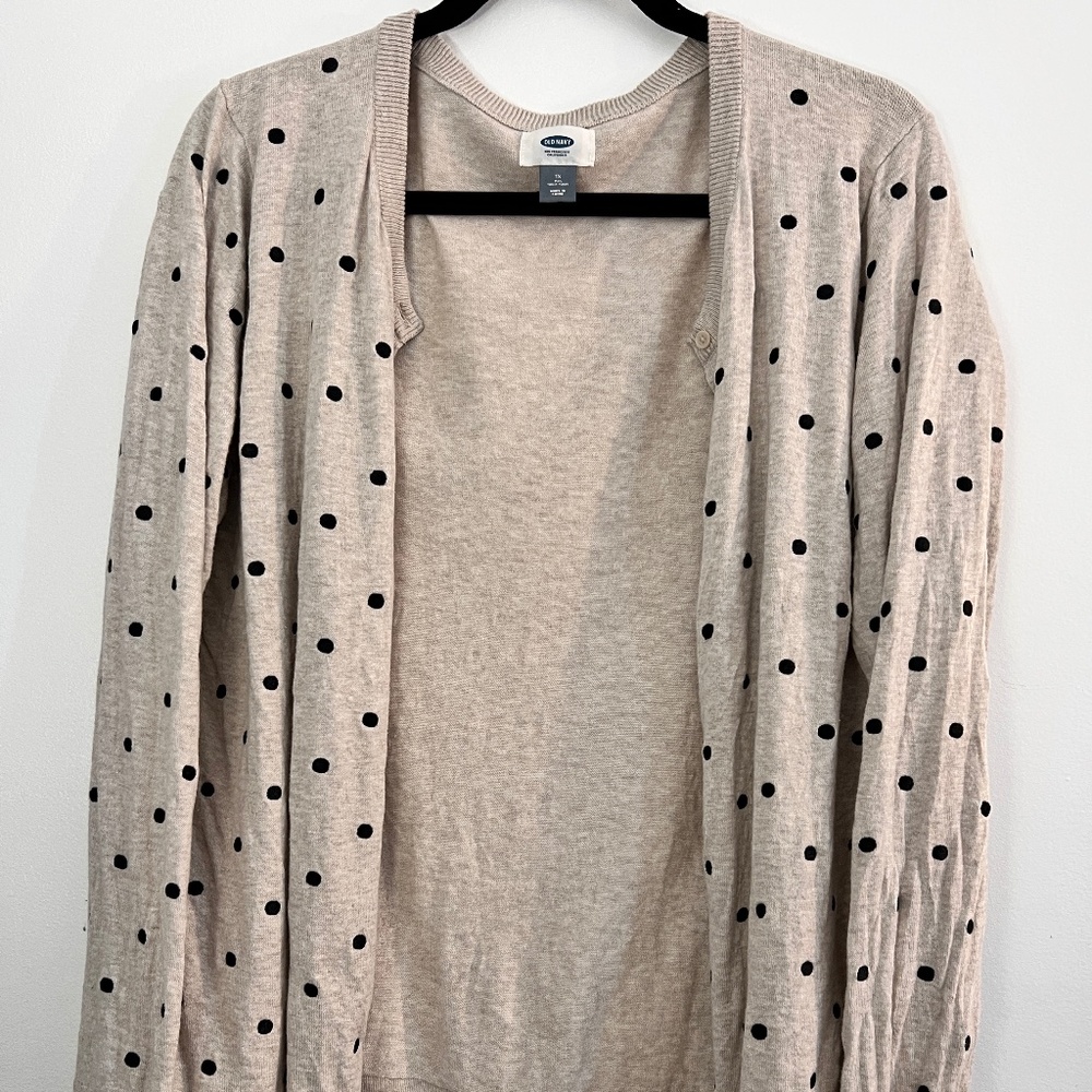 Old Navy Polka Dot Cardigan Size 1X